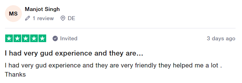 Trustpilot Review